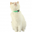  зелен нашийник за котки с висулка-птица CHATOUILLE COLLAR BIRD GRN